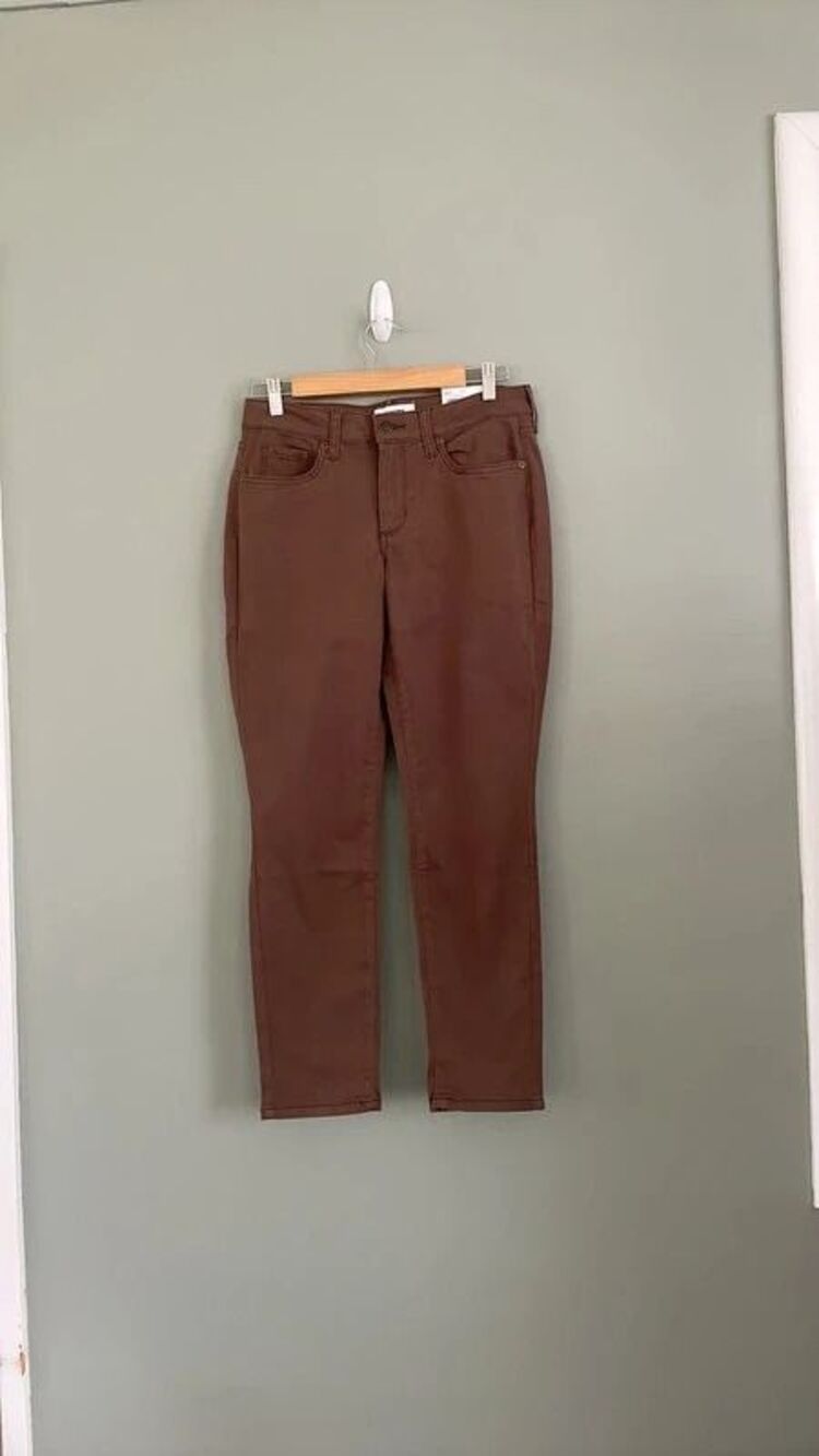 Sonoma Skinny Mid-Rise Women's 8S Brown Pants NWT